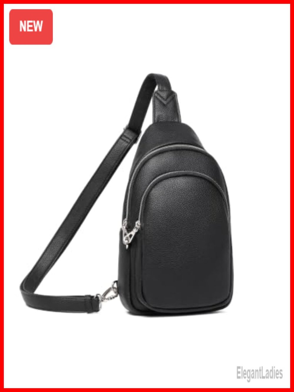 Anti Theft Crossbody Bag RFID Blocking Slash Resistant Sling Purse Vegan Leather